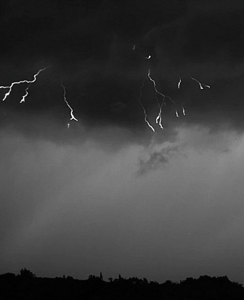 Дождь гроза молния