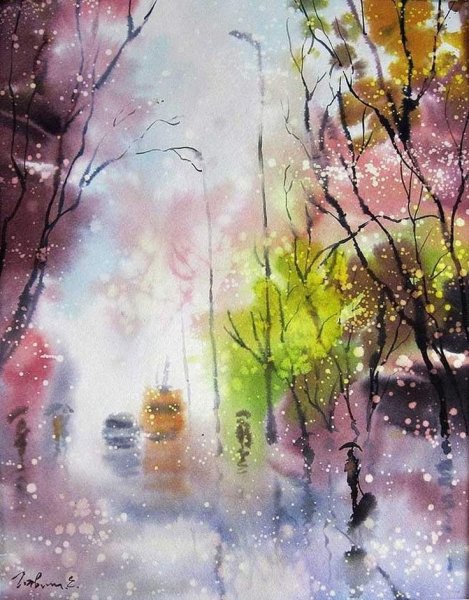 Евгений Гавлин акварель