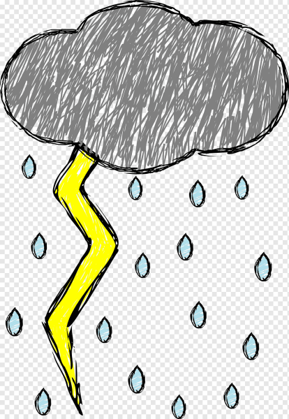 Гроза рисунок для детей