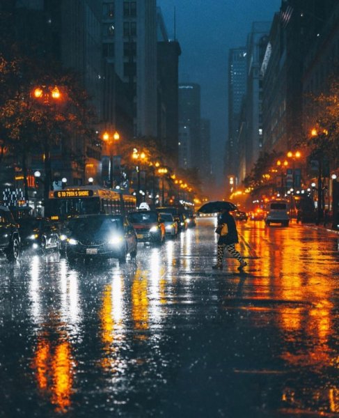 Дождь в городе