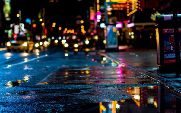 Асфальт город ночь