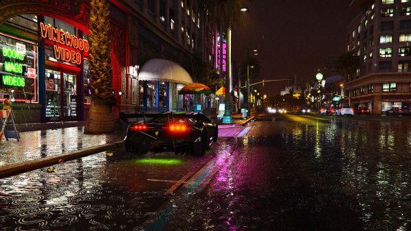 Дождь в городе