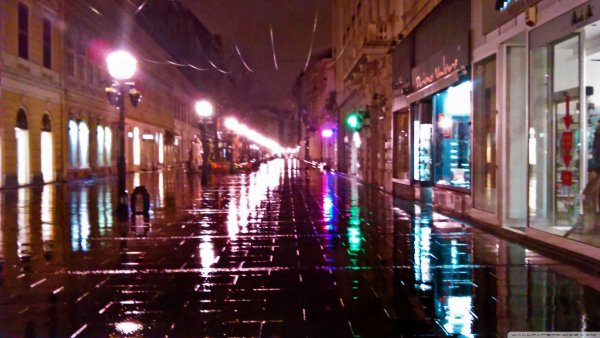 Дождь в городе