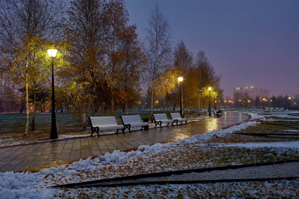 Поздняя осень в городе