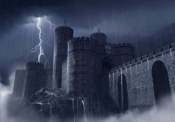 Мрачный средневековый замок