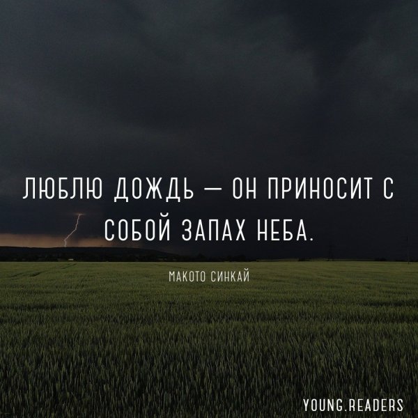 Цитаты про дождь