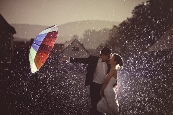 Романтика под дождем