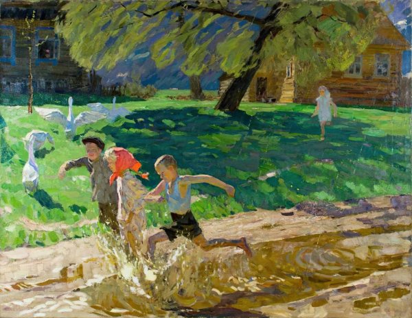 Художник Валентин Сидоров "гроза прошла"