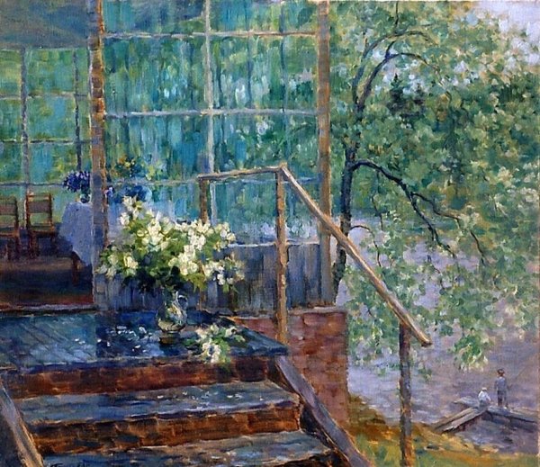 Потапов Олег художник веранда