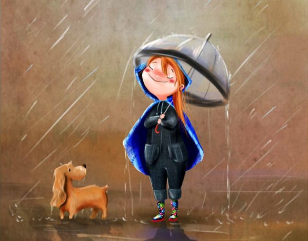 Открытки с дождиком