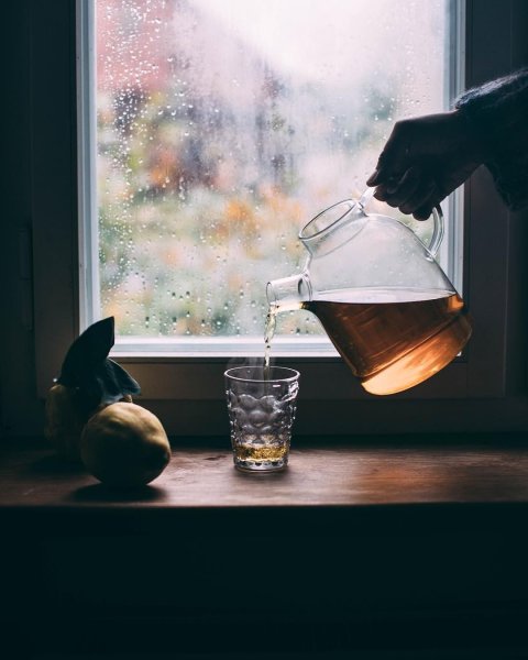Чай и дождь за окном
