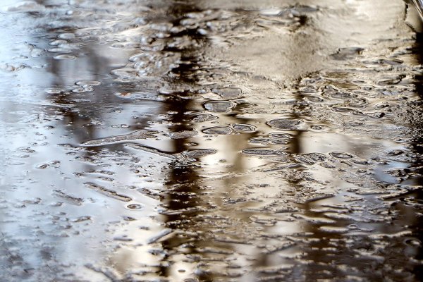 Дождь лужи