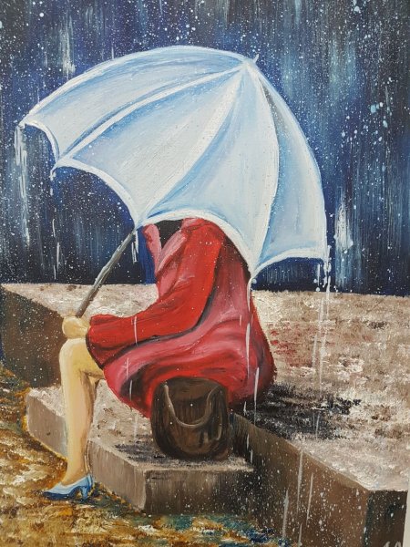 Зонтики в живописи