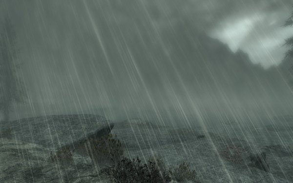 Дождь стеной