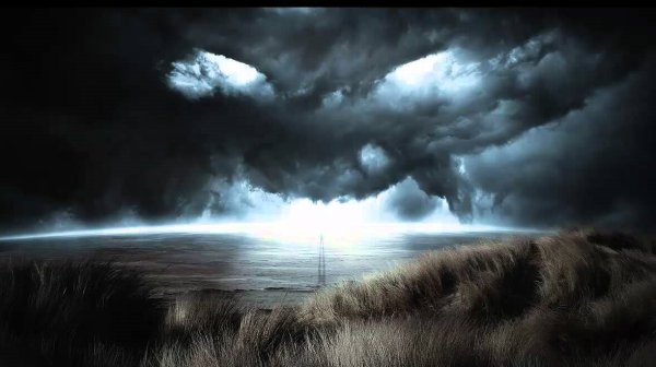 Чёрные тучи грозовые