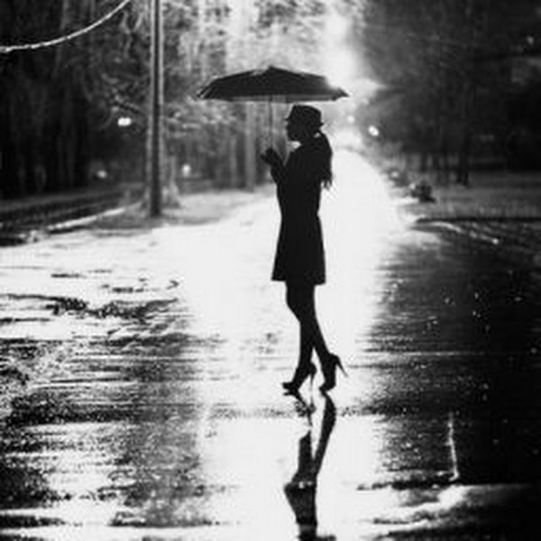 Осень дождь девушка