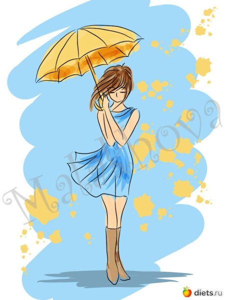 Рисунки акварелью