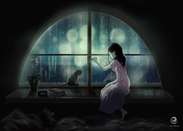 Девочка за окном