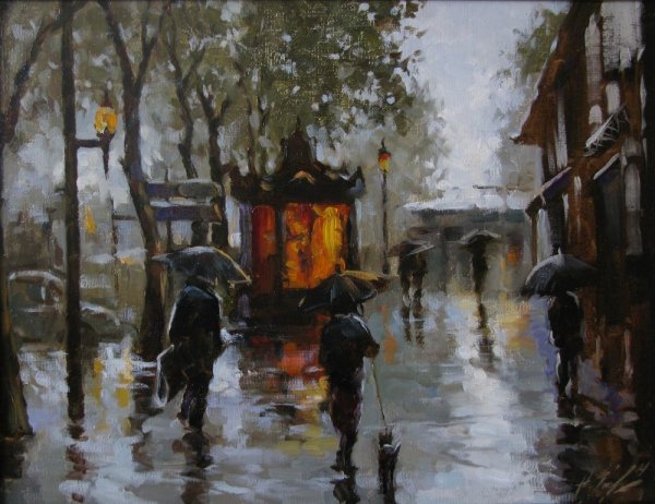 Париж дождь картины импрессионистов