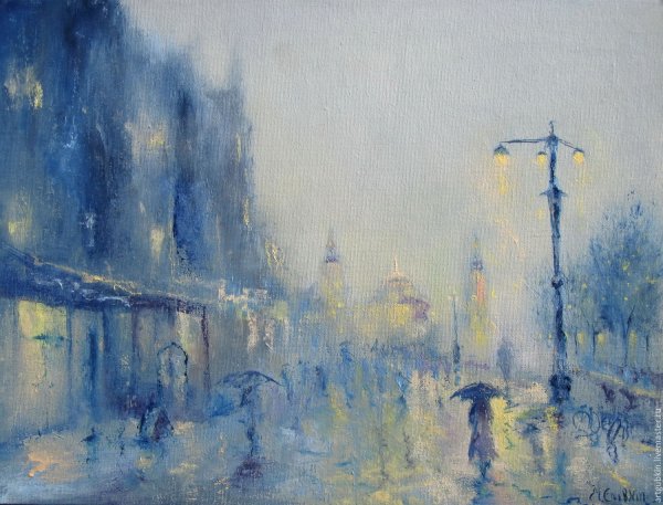 Дождь в живописи современных художников