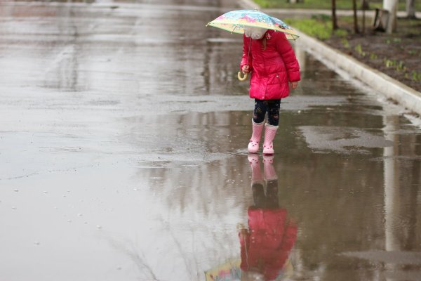 Дети Весна лужи