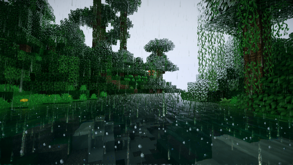 Дождь в МАЙНКРАФТЕ