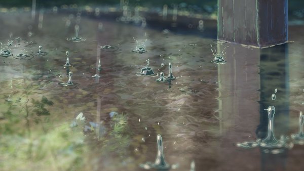 Макото Синкай аниме дождь