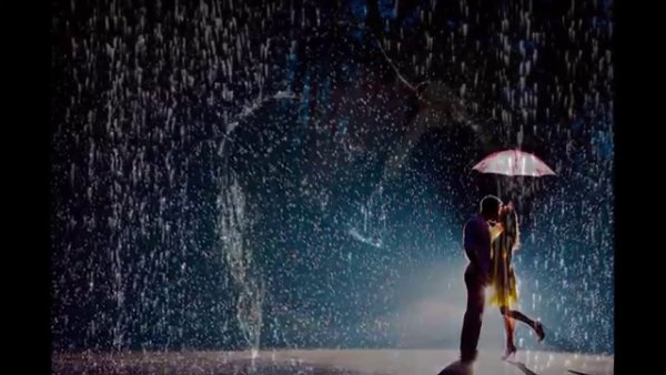 Пара под дождём Эстетика