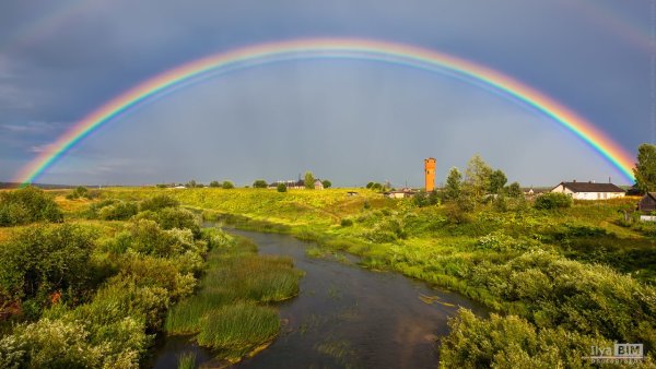 Природа лето Радуга