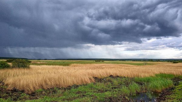 Озеро перед грозой