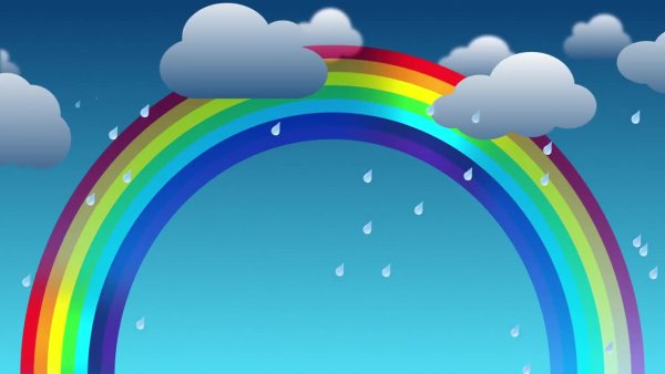Дождь и Радуга картинки для детей