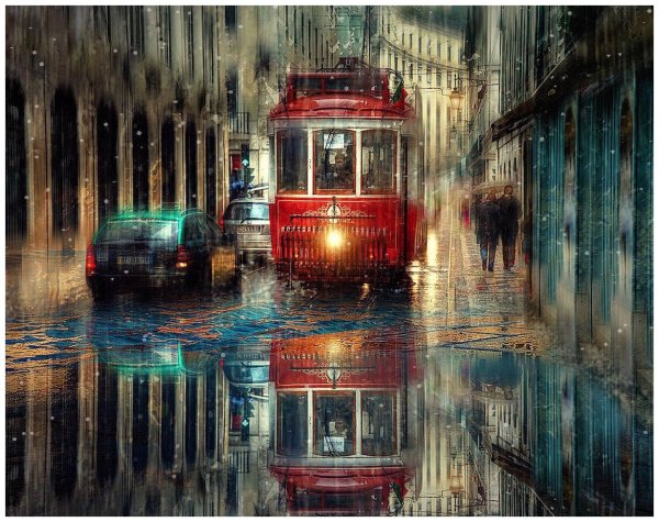 Картина по номерам Лиссабонский трамвай