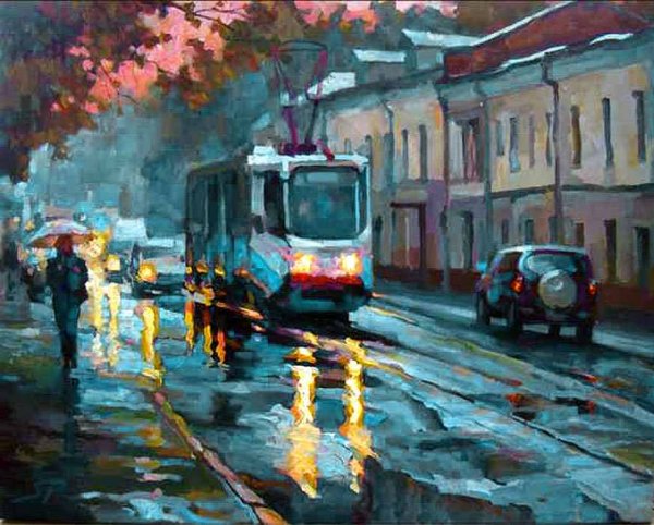 Художник Волков Сергей Риксович городские пейзажи