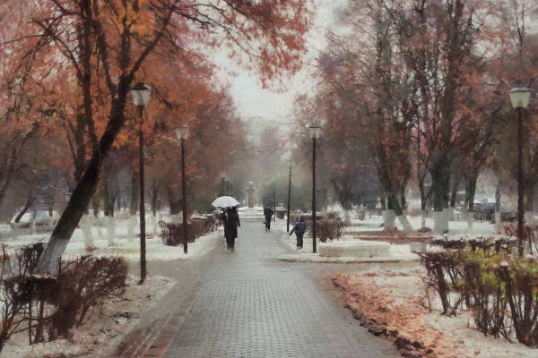 Поздняя осень в городе