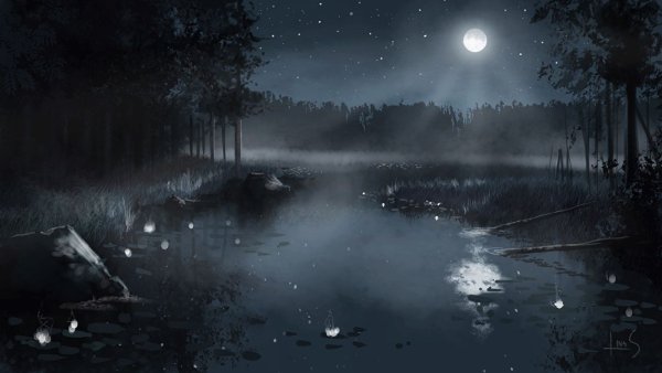 Болотные блуждающие огни фосфин