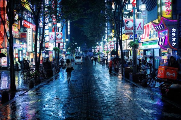 Токио дождь