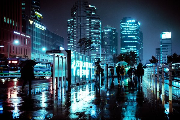 Корея Сеул улицы