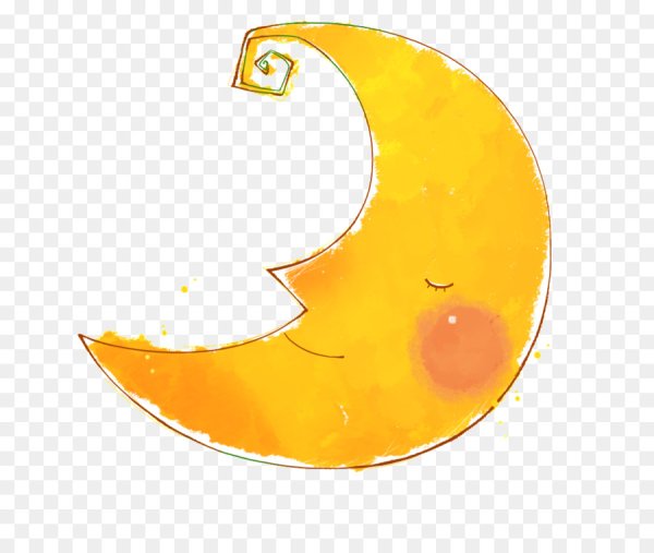Полумесяц мультяшный