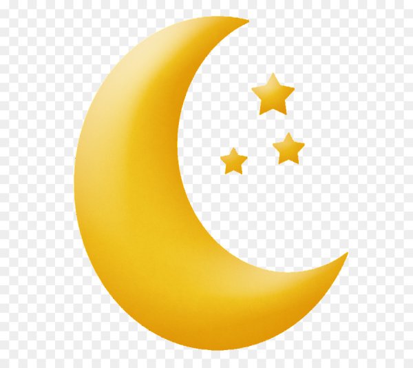 Месяц для детей на прозрачном фоне