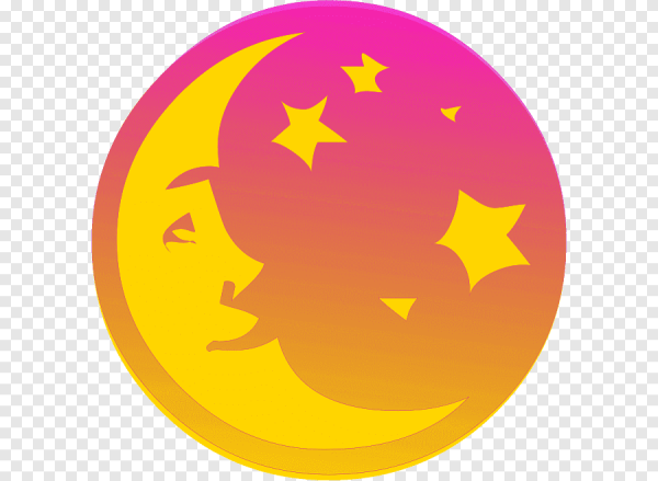 Луна для детей на прозрачном фоне