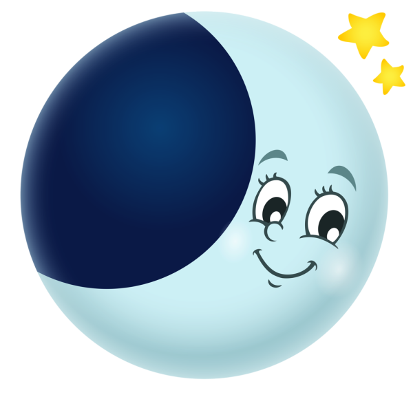 Мультяшная полная Луна