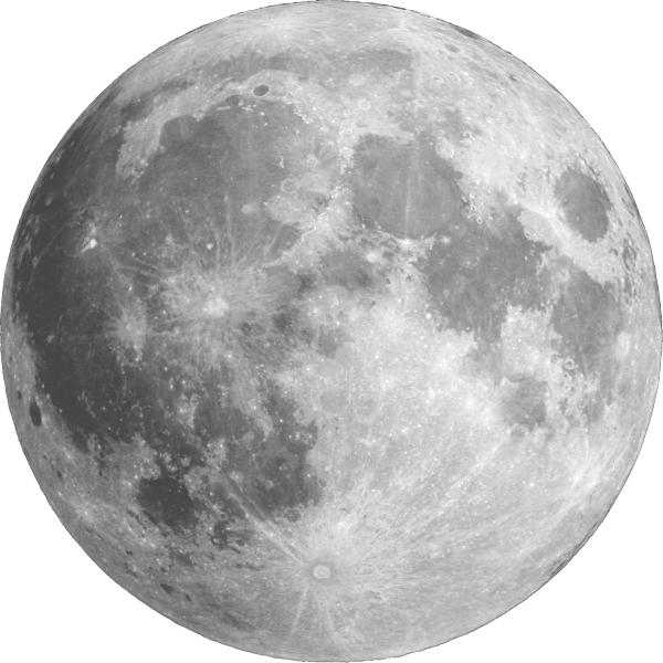 Луна на прозрачном фоне