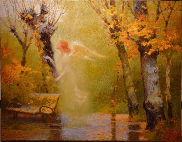 Художник Виктор Низовцев осенний ангел