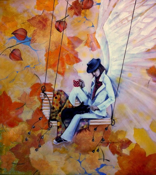 Осенний ангел осени живопись