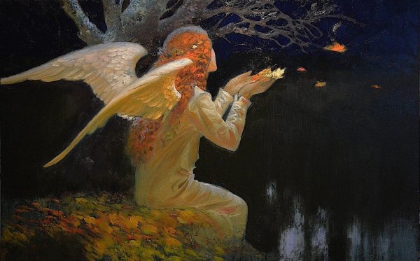 Художник Виктор Низовцев осенний ангел