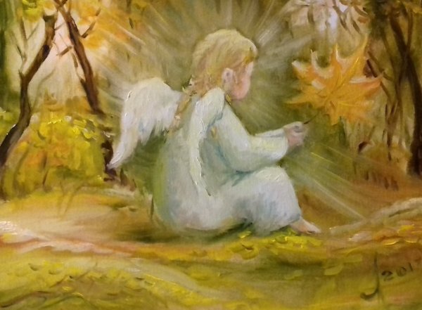 Ангел осени грустный