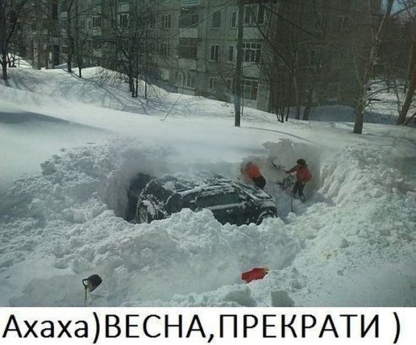 Приколы про снегопад