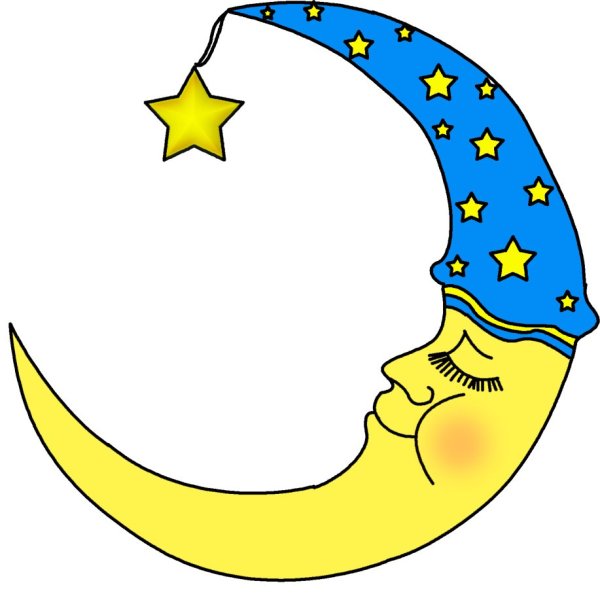 Луна мультяшная