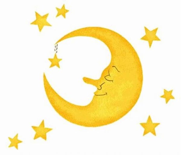 Луна и звезды для детей