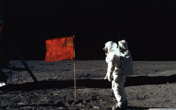 Американский флаг на Луне